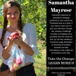 #EVERYDAYACTIVISMCHALLENGE FEATURE: SAMANTHA MAYROSE